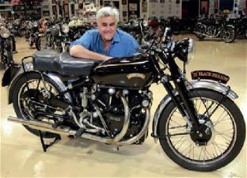 Jay Leno with the Brough Superior
