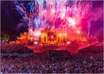 Tomorrowland festival in boom, Belgium