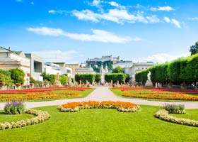 Relax at the famous Mirabell Gardens