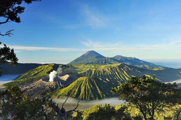 Overwhelm yourself at an active volcano in Mount Bromo, Java