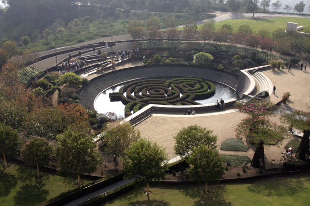 Relax in the quaint gardens of the Getty Museum