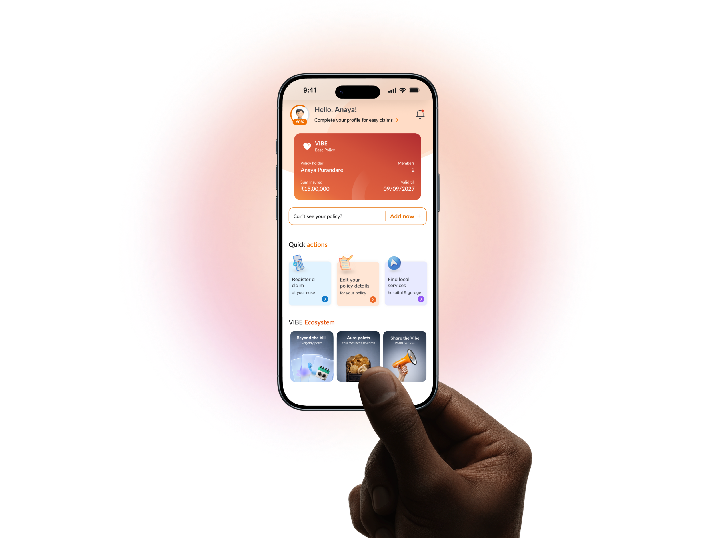 VIBE App Interface