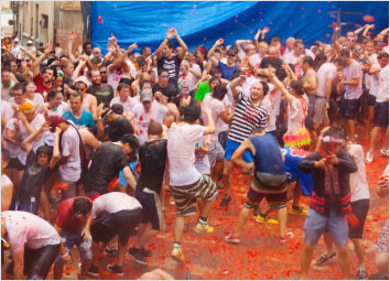 La Tomatina in Bunol Spain