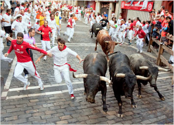 The running of the bulls